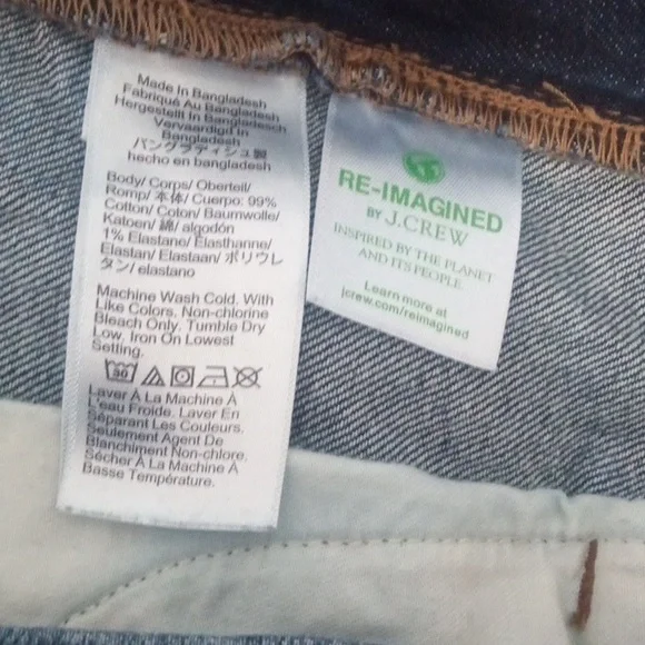 J. Crew Men's Flex Dark Wash Straight Leg Jeans Size 29/30 - Picture 8 of 9